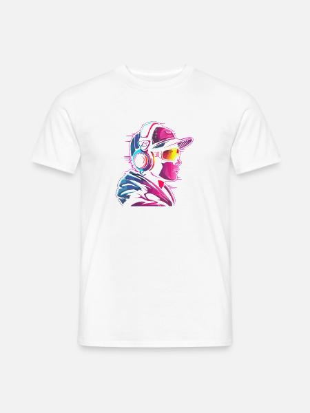 Gamer Vaporwave - Männer T-Shirt - Weiß