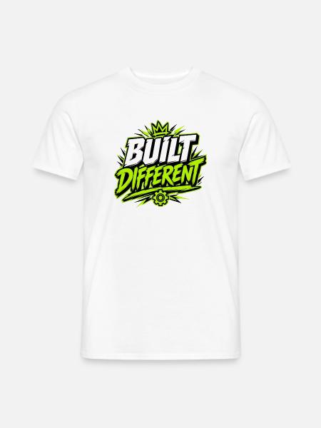 Built different - Männer T-Shirt - Weiß