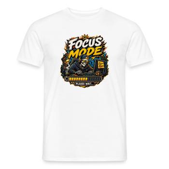 Focus Mode - Männer T-Shirt - Weiß - Vorne - AI Model Male 178 dark (178cm)