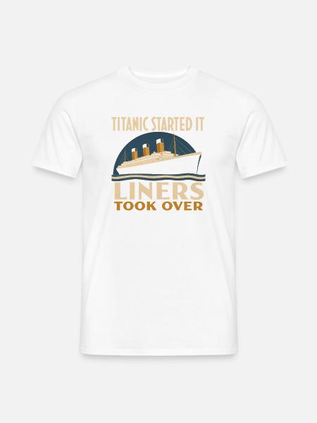 Ozeandampfer Maritime Geschichte Historisches - Männer T-Shirt - Weiß