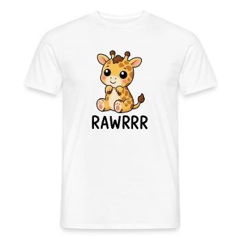 Süße Giraffe Lustiger Cartoon - Männer T-Shirt - Weiß - Vorne - AI Model Male 178 dark (178cm)
