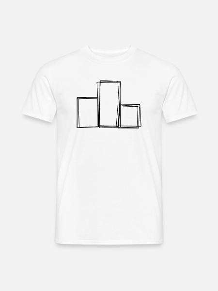 Siegerpodest handgezeichnet - Männer T-Shirt - Weiß