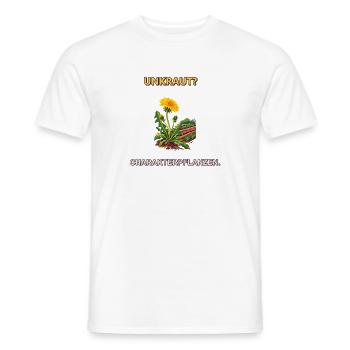 Unkraut? Charakterpflanzen. - Männer T-Shirt - Weiß - Vorne - AI Model Male 178 dark (178cm)