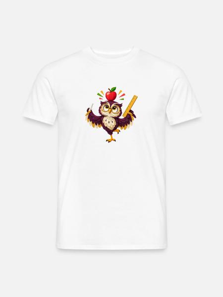 Tafel-Akrobat - Männer T-Shirt - Weiß