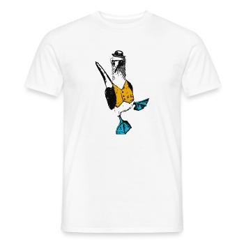 Blautölpel mit Weste - Männer T-Shirt - Weiß - Vorne - AI Model Male 178 dark (178cm)