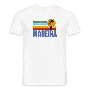 Madeira - Portugal - Insel - Atlantik - Blumen - Männer T-Shirt - Weiß - Vorne - AI Model Male 178 dark (178cm)