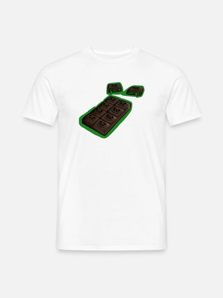 Choco Panda - Männer T-Shirt - Weiß