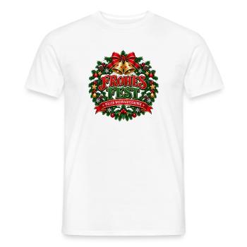 Frohes Fest – voller Weihnachtszauber - Männer T-Shirt - Weiß - Vorne - AI Model Male 178 dark (178cm)