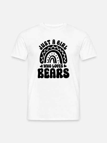 Bärenliebe Boho Spruch - Männer T-Shirt - Weiß