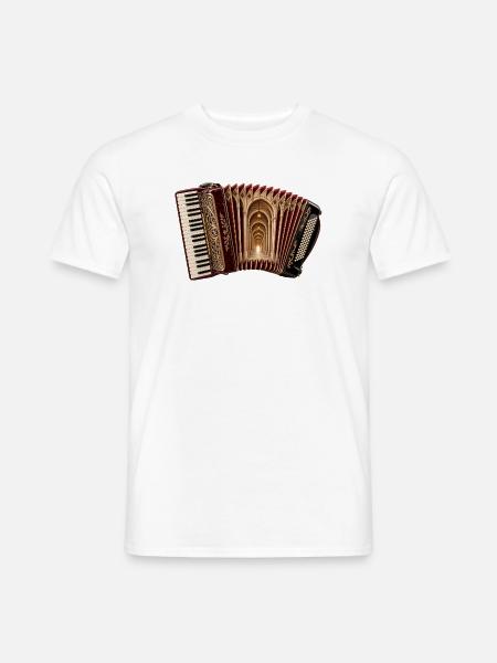 Architektonisches Akkordeon - Männer T-Shirt - Weiß