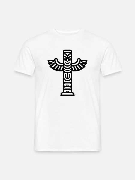 Totem - Männer T-Shirt - Weiß