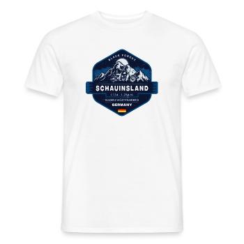 Schauinsland, Schwarzwald, Baden-Württemberg - Männer T-Shirt - Weiß - Vorne - AI Model Male 178 dark (178cm)