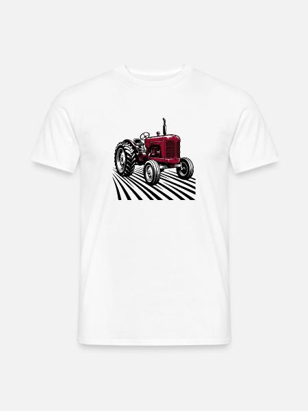 Traktor / Traktor / Traktor - Männer T-Shirt - Weiß