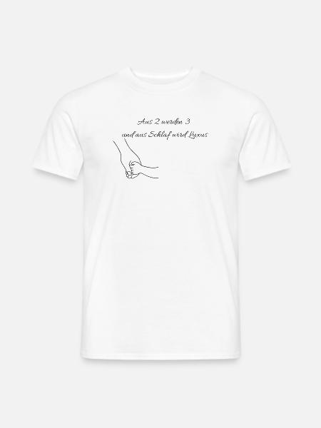 Ankündigung Nachwuchs - Männer T-Shirt - Weiß