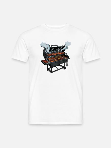 Grillabend Würstchen Parade - Männer T-Shirt - Weiß