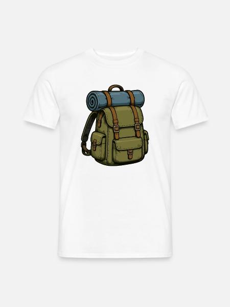 rucksack - Männer T-Shirt - Weiß