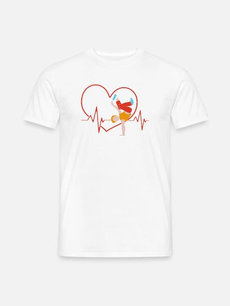 Breakdance - Männer T-Shirt - Weiß