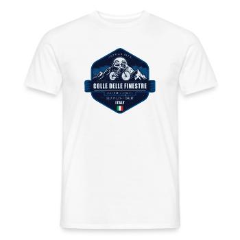 Colle delle Finestre Susa-Tal Piemont - Männer T-Shirt - Weiß - Vorne - AI Model Male 178 dark (178cm)