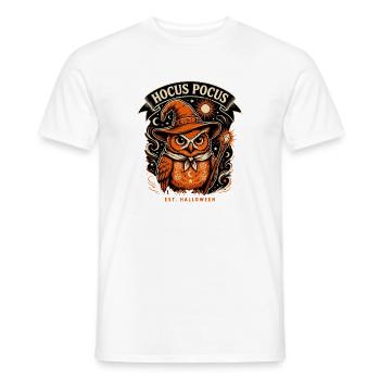  Hocus Pocus Eule Est Halloween Magische Hexen - Männer T-Shirt - Weiß - Vorne - AI Model Male 178 dark (178cm)