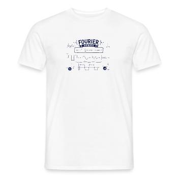 Fourier-Serie - Männer T-Shirt - Weiß - Vorne - AI Model Male 178 dark (178cm)