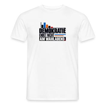 Demokratie nach der Wahl - Männer T-Shirt - Weiß - Vorne - AI Model Male 178 dark (178cm)