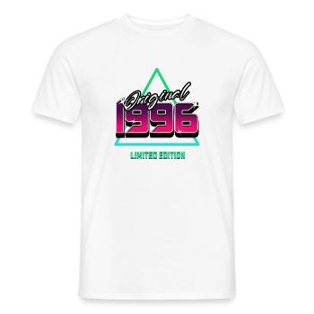 Original 1996 – 90er Jahre Retro Neon Kult Motiv - Männer T-Shirt - Weiß - Vorne - AI Model Male 178 dark (178cm)