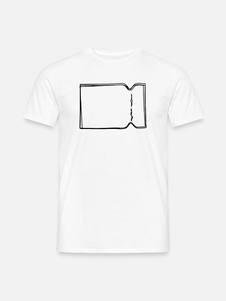 Ticket handgezeichnet - Männer T-Shirt - Weiß