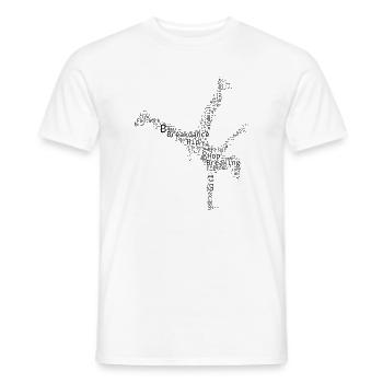 Geschenkidee für die Breakdancerin mit Streetdance - Männer T-Shirt - Weiß - Vorne - AI Model Male 178 dark (178cm)