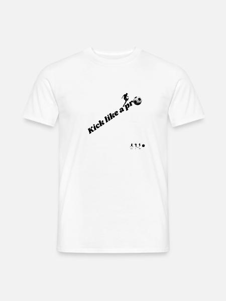 Kick_like_a_pro - Männer T-Shirt - Weiß