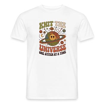 Knitting Lover – Yarn & Stricken Design - Männer T-Shirt - Weiß - Vorne - AI Model Male 178 dark (178cm)