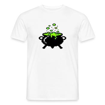 Hexenkessel - Männer T-Shirt - Weiß - Vorne - AI Model Male 178 dark (178cm)