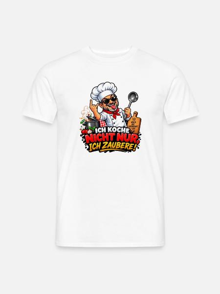 Kochzauberer – Mehr als Kochen - Männer T-Shirt - Weiß
