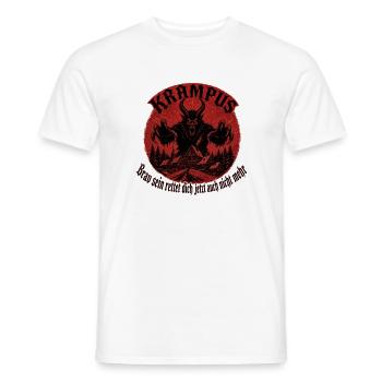 Kramperl Weihnachtsdämon Krampus T Krampus Maske - Männer T-Shirt - Weiß - Vorne - AI Model Male 178 dark (178cm)