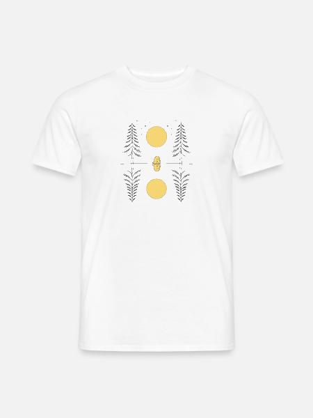 Nachts am Mondsee - Männer T-Shirt - Weiß