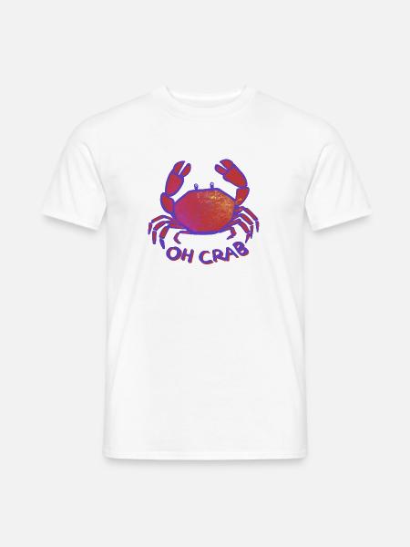 Oh Crab - Männer T-Shirt - Weiß