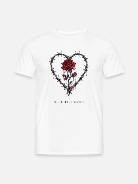 Wunderschöne Obsession - Männer T-Shirt - Weiß