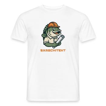 BARSCHITEKT  - Männer T-Shirt - Weiß - Vorne - AI Model Male 178 dark (178cm)
