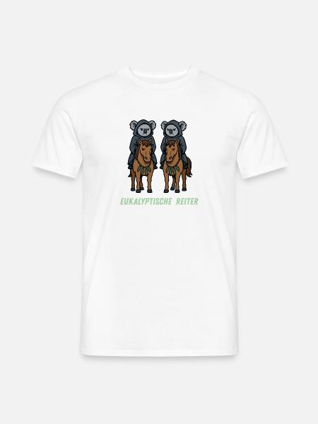 EUKALYPTISCHE REITER - Männer T-Shirt - Weiß