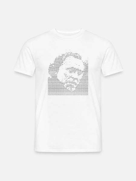 Charles Bukowski ASCII-Kunst - Männer T-Shirt - Weiß