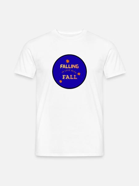 Verliebt in FALL - Männer T-Shirt - Weiß