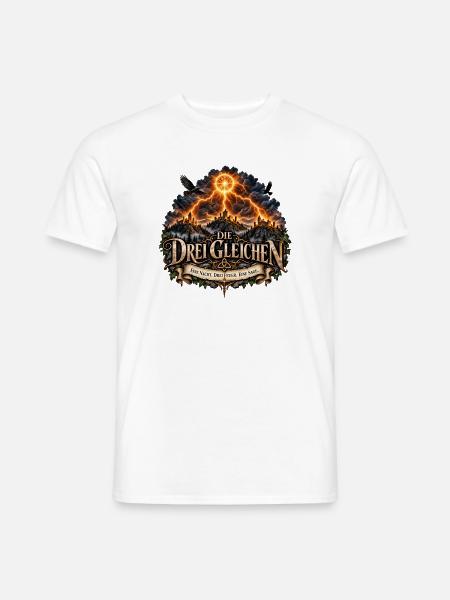 Die Drei Gleichen – Thüringer Sage - Männer T-Shirt - Weiß