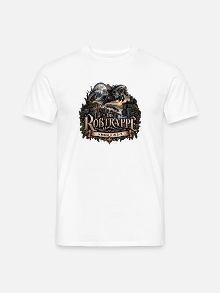 Die Roßtrappe – Harzer Sage - Männer T-Shirt - Weiß