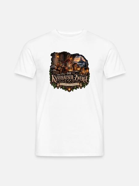 Die Kyffhäuser-Zwerge – Thüringer Sage - Männer T-Shirt - Weiß