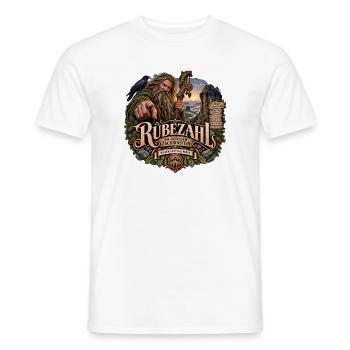 Rübezahl am Großen Zschirnstein – Sage - Männer T-Shirt - Weiß - Vorne - AI Model Male 178 dark (178cm)