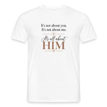 Gott ist mein Licht - Männer T-Shirt - Weiß - Vorne - AI Model Male 178 dark (178cm)