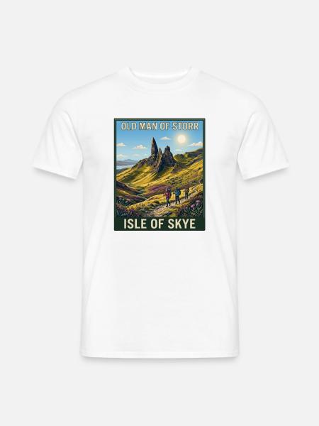 Alter Mann von Storr, Isle of Skye, - Männer T-Shirt - Weiß