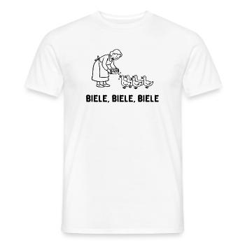  Biele Biele Biele Entenfütterung Bauernhof - Männer T-Shirt - Weiß - Vorne - AI Model Male 178 dark (178cm)