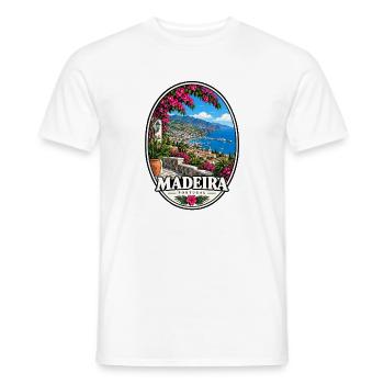 Madeira Portugal Insel Urlaub Atlantik - Männer T-Shirt - Weiß - Vorne - AI Model Male 178 dark (178cm)
