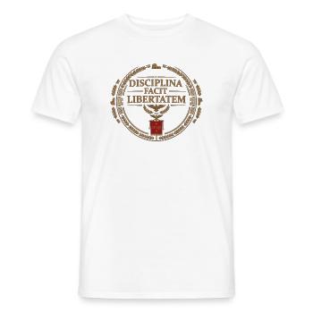 Römer  Emblem - Männer T-Shirt - Weiß - Vorne - AI Model Male 178 dark (178cm)