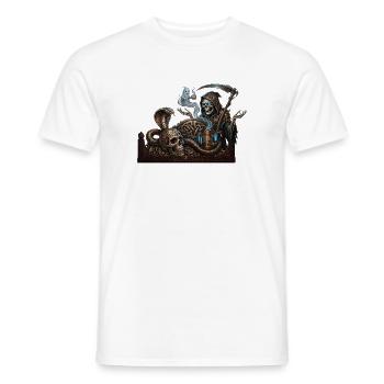 Kaffeepause des Todes - Männer T-Shirt - Weiß - Vorne - AI Model Male 178 dark (178cm)